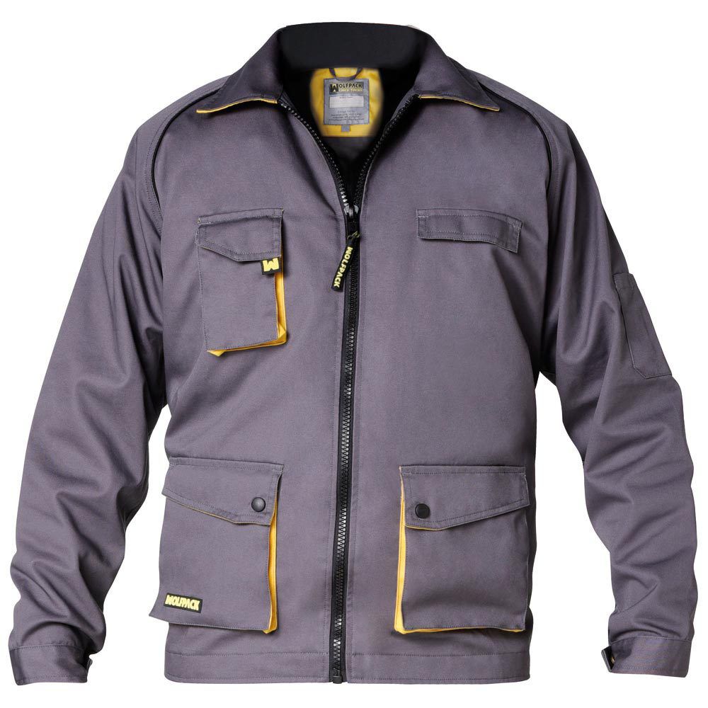 Chaqueta de Trabajo Gris/Amarillo 6